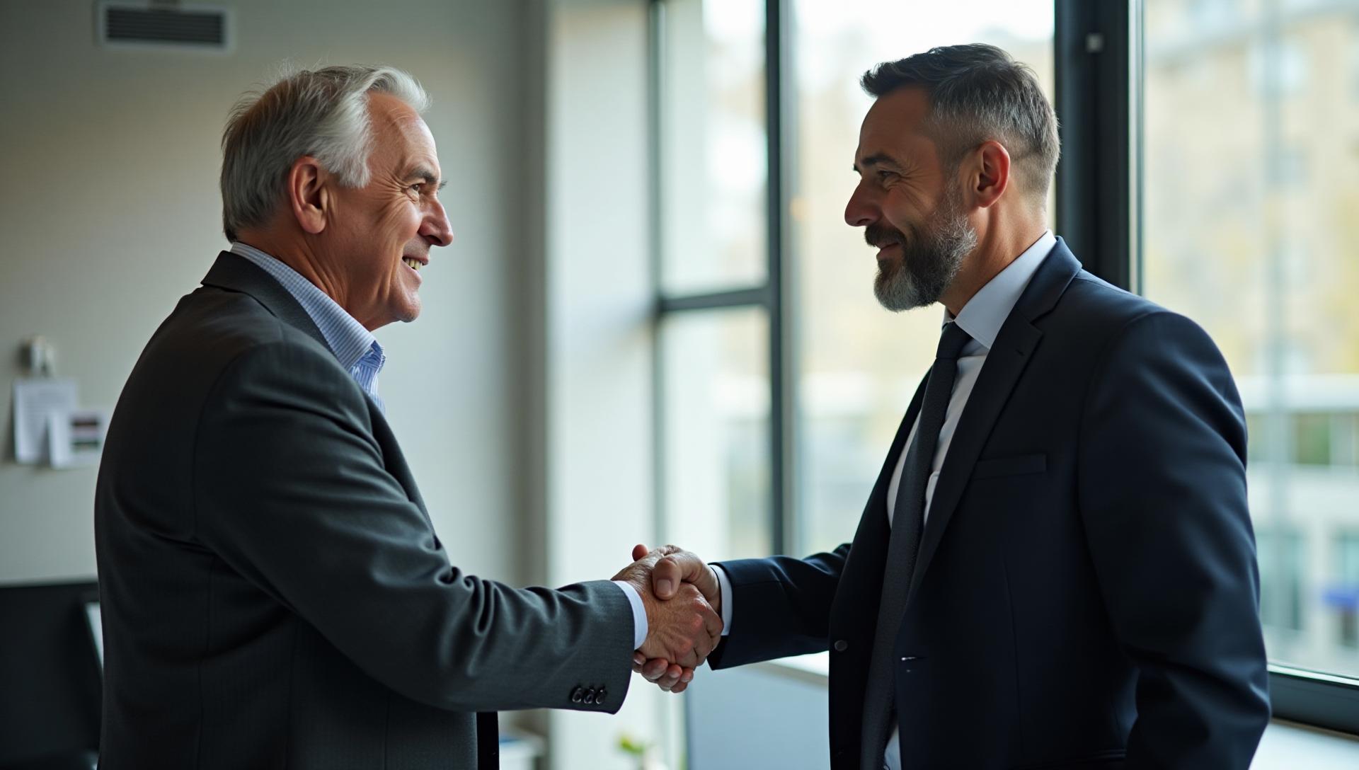 Business handshake